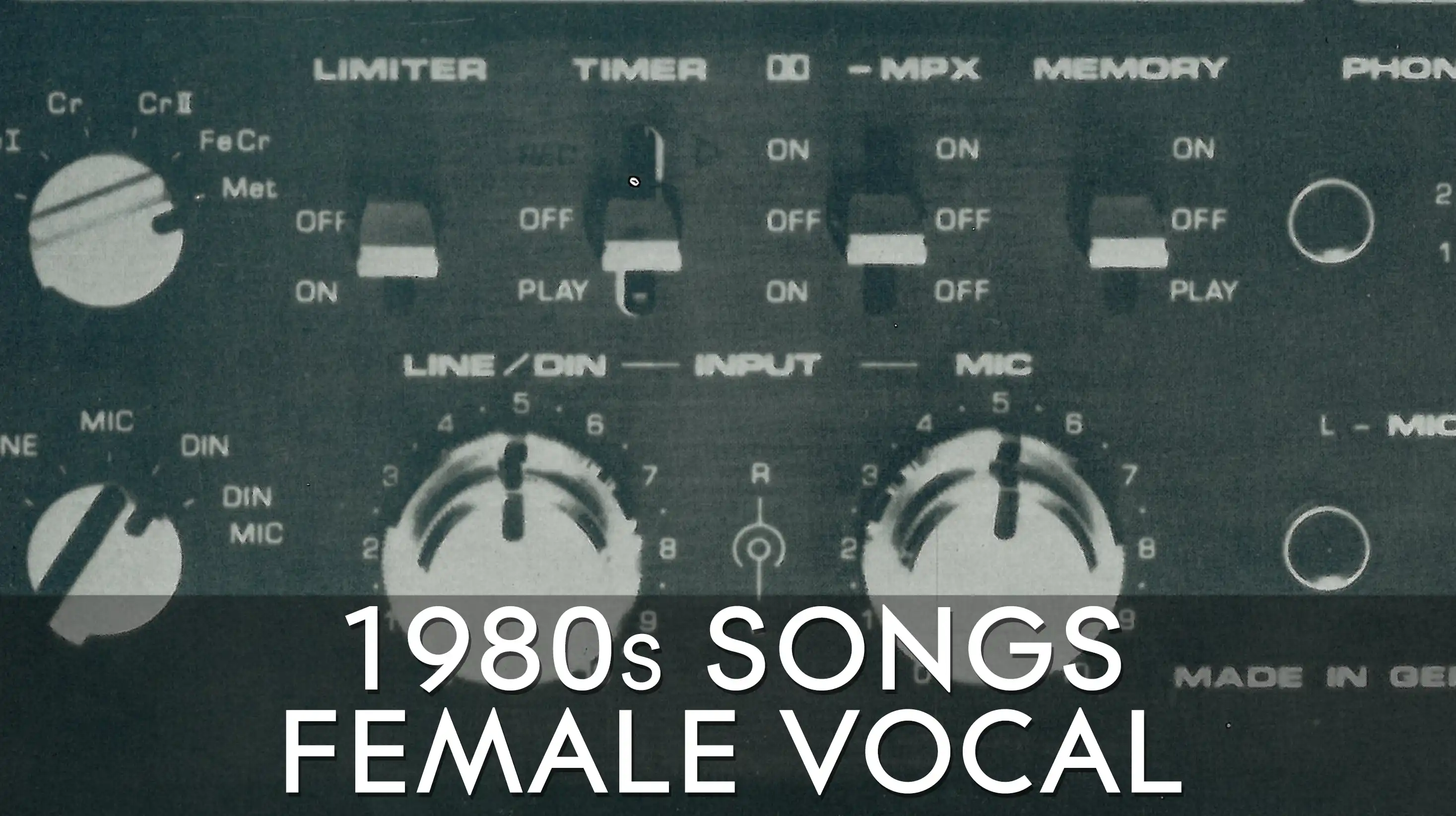 Staff Playlists - 1980s Female Vocal